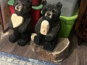 Chainsaw carved bear